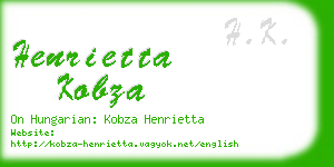 henrietta kobza business card